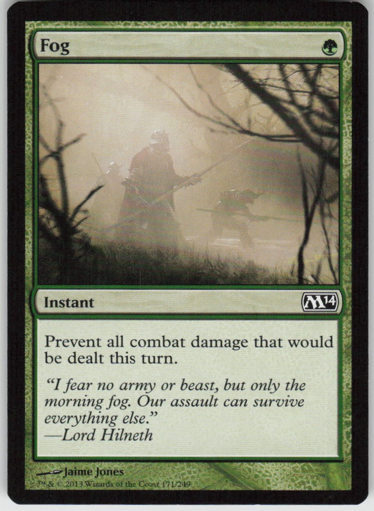 Fog 171 Common Magic 2014 (M14) Magic: The Gathering Lightly Played