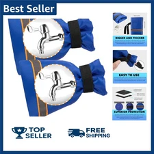 Outdoor Faucet Cover for Winter, 3M Thinsulate Spigot 10H x 6.3W - 2pcs, Blue