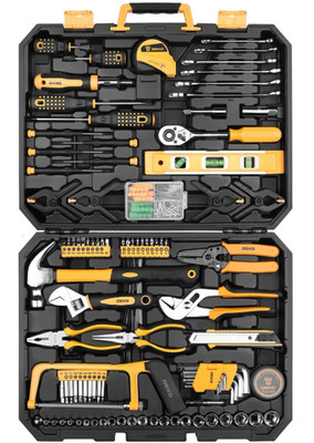 Juego de Herramientas 228 Piezas Kit Llaves Vaso Reparación Auto con Maletín