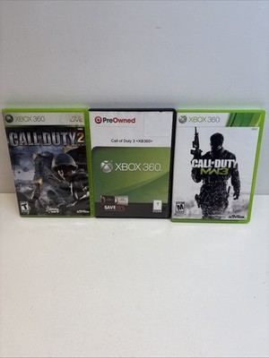 3 Call of Duty XBox 360 Games-Pre-Owned