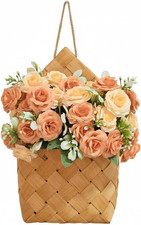 Farmhouse Wall Decor Basket - Cottage Core Decor - Small Hanging Basket