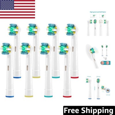 Electric Toothbrush Replacement Heads (8 Pack) - Compatible with Pro & Vitality