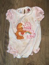 Vintage Care Bears 6 Month Infant One Piece Tenderheart  Cheerbear USA