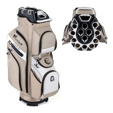 Golf Cart Bag Molded Lock Top Golf Bag w/14-Way Full Length Dividers 11 Pockets