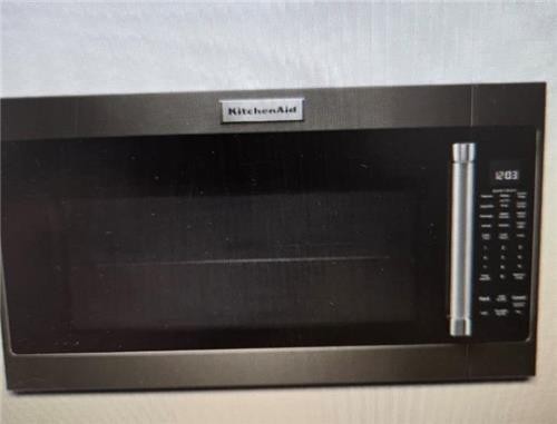 != Kitchenaid Microwave Hood Combination KMHS120EBS Black Stainless Steel NEW