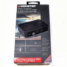 MONSTER Digital To Analog / Analog To Digital Audio Converter MAD1-1007-BLK NEW