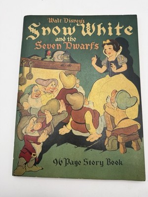 WALT DISNEY'S SNOW WHITE AND THE SEVEN DWARFS 96-PAGE STORY BOOK.  1938