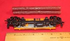 Railroad Lumber Log Hauling Car with Forest Lumber Co Logo & 3 Logs - HO Scale — photo 5
