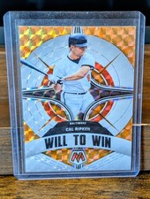 2022 Panini Mosaic - Will to Win Cal Ripken #WW-12 Fluorescent Orange Mosaic...