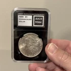 1887 & 1889 2 Morgan Silver Dollar. Encased. Great Towne Great Quality