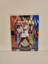 2025 Panini Select Marshon Lattimore Red & Blue Shock Premier #189 Commanders