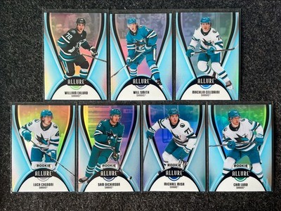 2025-26 Upper Deck Allure Macklin Celebrini + Misa + San Jose Sharks Set
