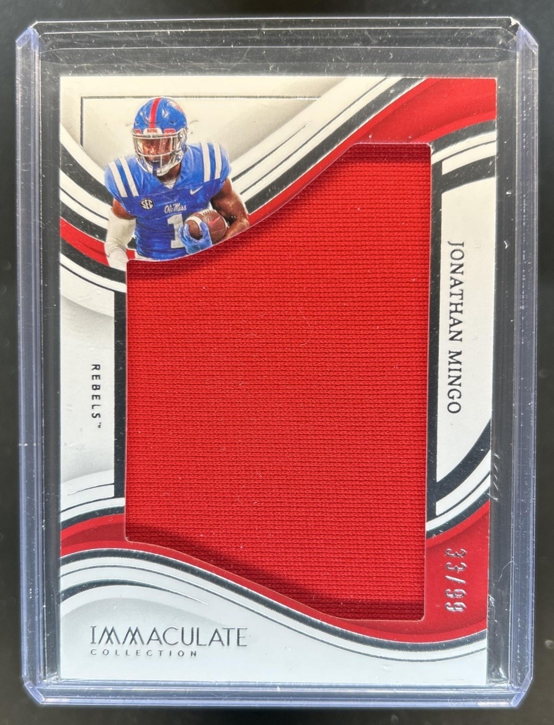 Jonathan Mingo Panini Immaculate Collection Collegiate Immaculate Jumbos Memorabilia #IJJOM Base