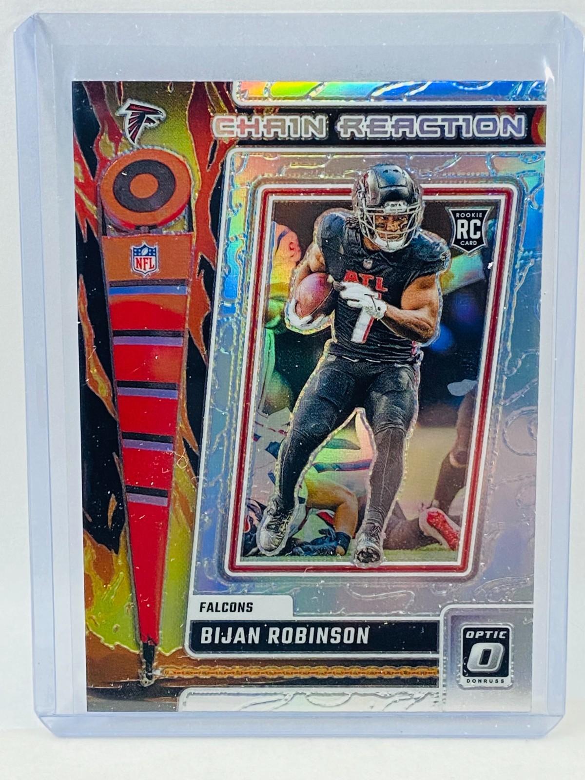 2023 Panini Donruss Optic Bijan Robinson RC Chain Reaction Holo #CR-BR