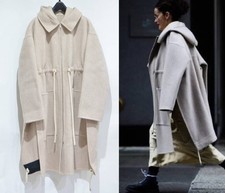 Celine Phoebe Philo Wool Cashmere Hooded Zip Coat Oversized