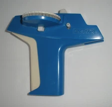 Vintage 1970s Dymo Label Maker Embossed Tape Compact Hand Held Working Blue