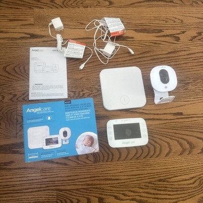 Angelcare 3-in-1 AC327 Baby Breathing Movement Monitor 4.3'' Video Sound OPEN BOX
