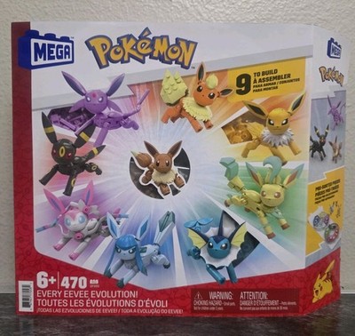 Mega Pokémon Every Eevee Evolution 9 Figure Set 470 Pcs GFV85 New