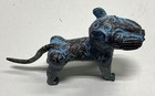 Unsigned Vintage Modernist Jaguar Bronze Sculpture Spotted Feline Statue 9x7 — photo 6