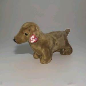Weenie Retired 1999 Ty Beanie Buddy 13in Brown Dachshund Dog MWMT 9356