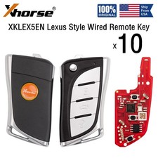 Xhorse Xklex5en 3 Buttons Wired Key Universal Remote Key For Lexus Style Xhorse Xklex5en 3 Buttons Wired Key Universal Remote Key For Lexus Style