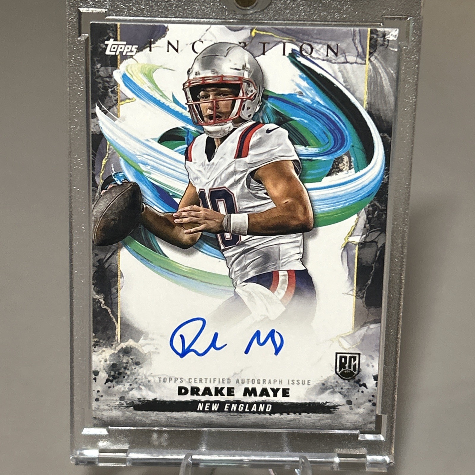 DRAKE MAYE ON-CARD AUTO 🔥 2024 TOPPS INCEPTION ROOKIE AUTOGRAPH PATRIOTS