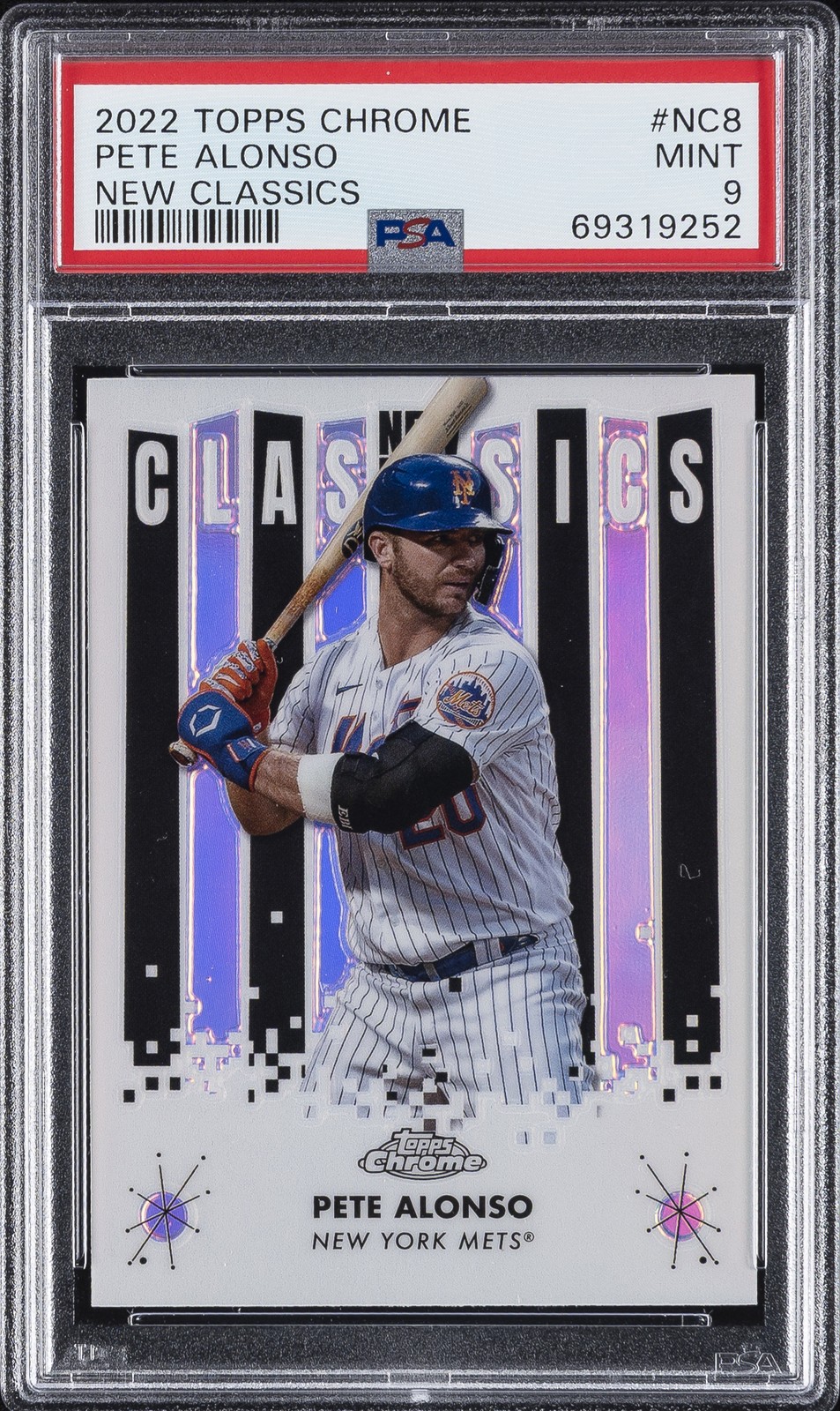 2022 TOPPS CHROME NEW CLASSICS #NC8 PETE ALONSO PSA 9