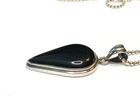 925 Sterling Onyx Inverted Teardrop Necklace 30" — photo 3