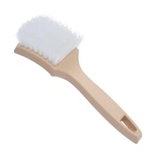  8.5 Inch Multi-Purpose White Nylon Utility Scrub Brush - Ideal for Automotive 