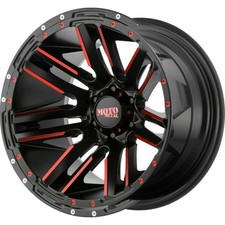Moto Metal Mo978 Razor 20x10 5x5.0 Satin Black Machined Red Wheel 20 -24mm