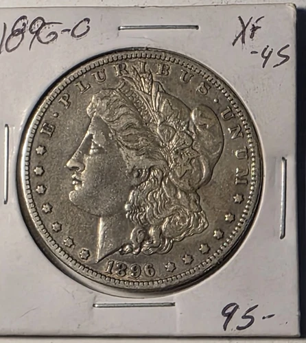 1896-O Morgan Silver Dollar Coin Better Date Extra  Fine-Original Toning 90% XF