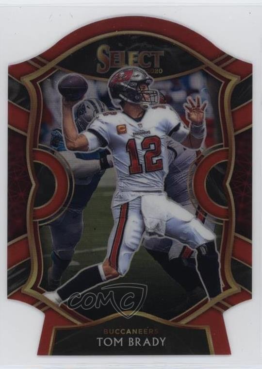 2020 Panini Select Concourse Maroon Prizm Die-Cut Tom Brady #1 11qd