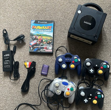 Gamecube Console, All Wires,  4x Controllers, Mario Kart UK PAL Bundle