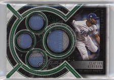 2018 Topps Museum Collection Emerald 1/1 Clayton Kershaw #SPQR-CKE gp1