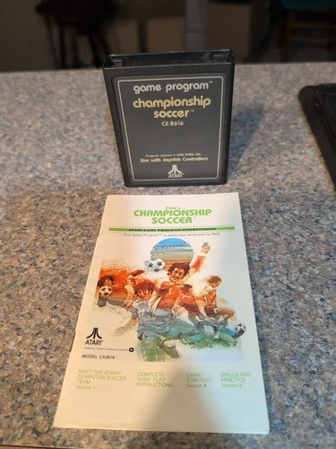 Atari 2600 Championship Soccer with Manual Tested Combine Ship