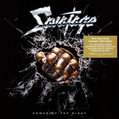 Savatage Power Of The Night LP NEU Crystal Clear Vinyl E170