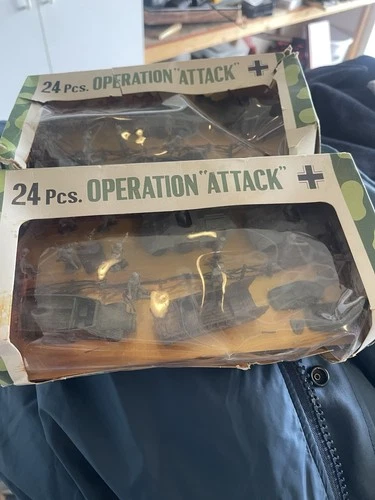 VTG 1960s Marx Operation Attack German Army Playsets