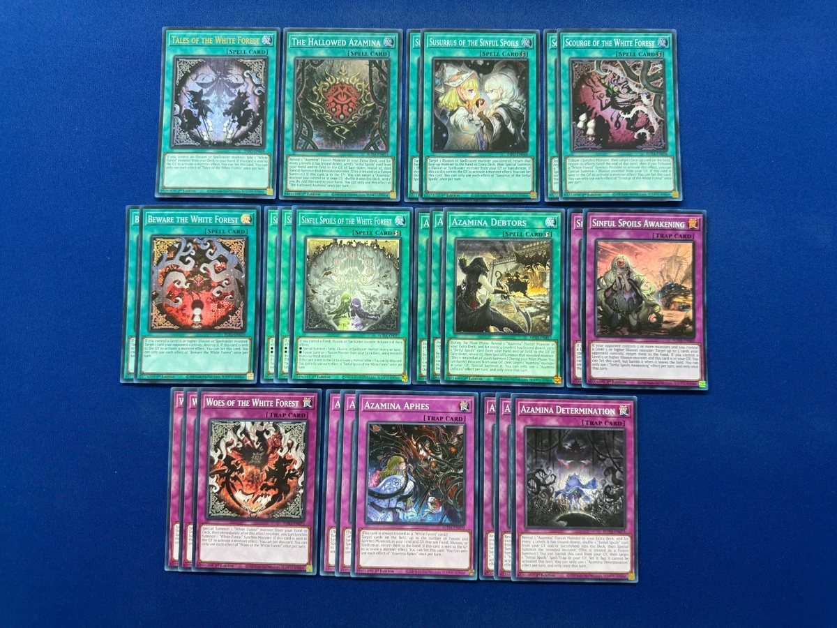 Yu-Gi-Oh! - Complete White Forest & Azamina Synchro Fusion Deck