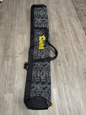Volkl Travel Ski Snowboard Bag 66" X 11" Black Extendable All Over Print