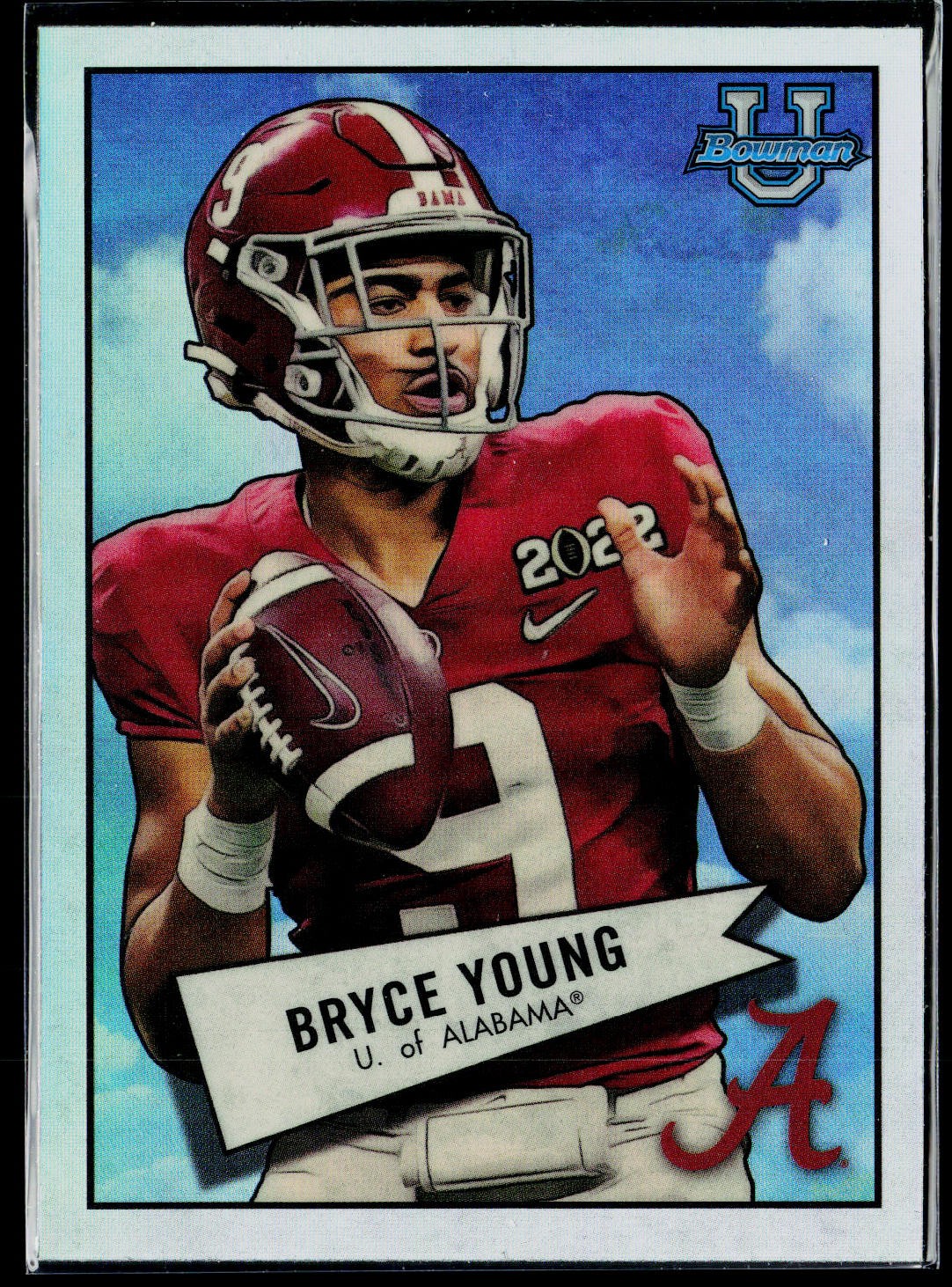 2022 Bowman University Chrome #52BF-1 Bryce Young 1952 Bowman