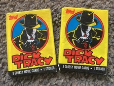 Topps Dick Tracy Trading Cards 2 Pack Sealed 16 Glossy Cards Walt Disney Co.-WB