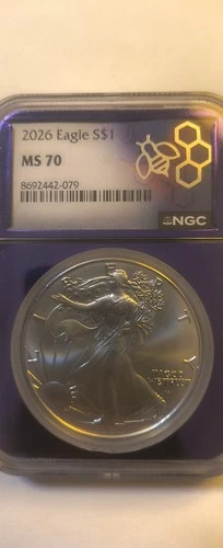 United States Mint American Eagle 2026 Silver 1 oz NGC MS 70