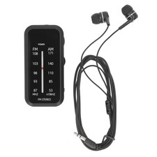Pocket Radio Mini AM FM Stereo Radio Portable Radio AM FM Mini Digital Tuning
