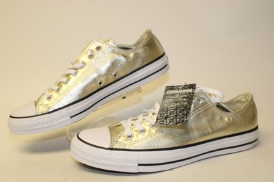 Converse All Star NEW Gold/White Low Top OX Sneakers Mens (SIZE 9 10 11 13)