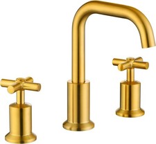 8 inch Bathroom Sink Faucet Widespread 2 Handle 3 Hole with Pop Up Drain