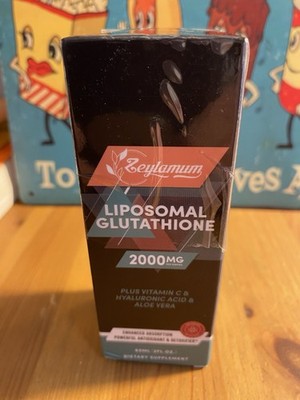 Zeylamum Liposomal Glutathione Liquid Supplement 2 oz 2000mg Exp  05 /2027 NEW