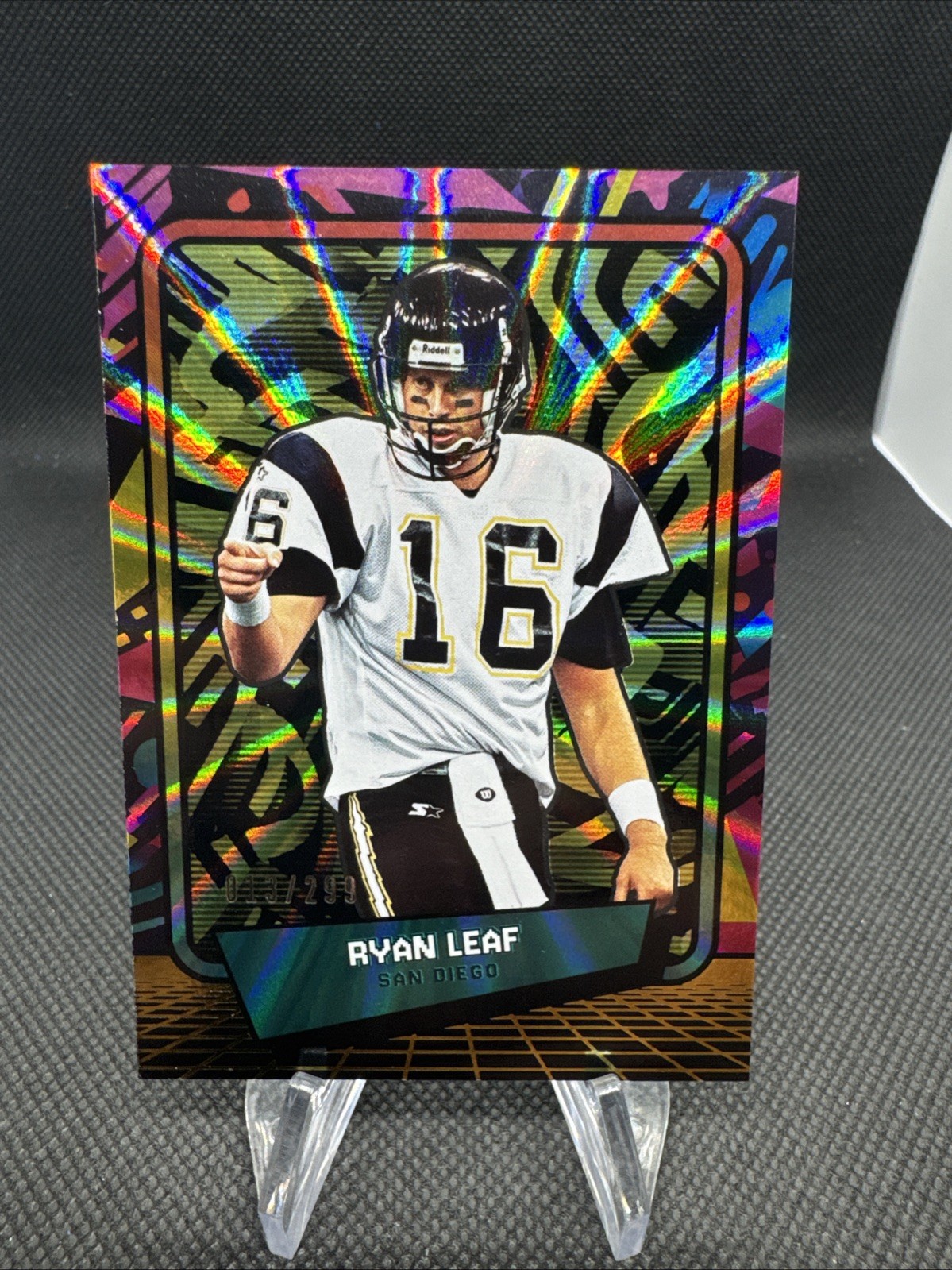 2026 Panini Decades 90s RYAN LEAF #’d /299 Insert Parallel Football