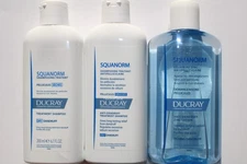 Ducray Squanorm Anti-Dandruff Treatment Shampoo Dry Oily / Zinc Lotion - 200ml