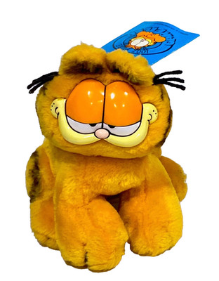 Vintage Rare NWT Dakin 1978 1981 Sitting Garfield Ho Hum 7'' Plush Big Paws