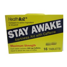 Stay Awake Alertness Aid with Caffeine 200mg Tablets , 16ct.